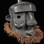 Mask - Wood, Raphia - Binji - Congo