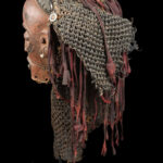 Mwana Pwo Mask - Wood, Rope - Chokwe - DR Congo