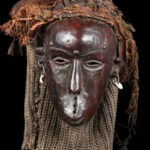 Mask - Wood, Rope - Lwena - Angola