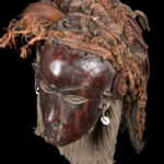 Mask - Wood, Rope - Lwena - Angola