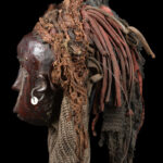 Mask - Wood, Rope - Lwena - Angola