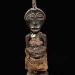 Power Figure - Wood, Horn - Songye - Congo