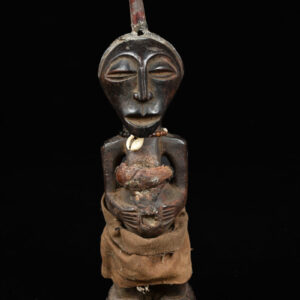 Power Figure - Wood, Horn - Songye - Congo