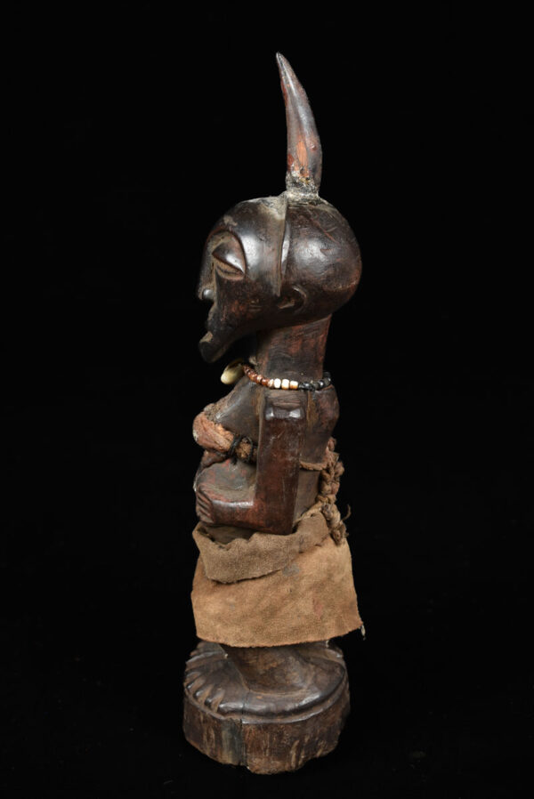 Power Figure - Wood, Horn - Songye - Congo