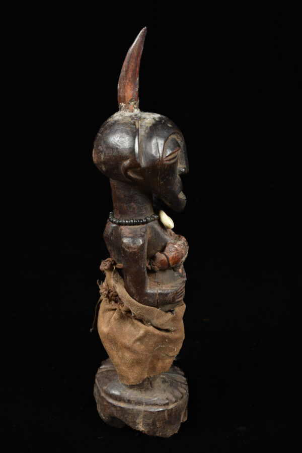 Power Figure - Wood, Horn - Songye - Congo