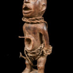 Figure - Wood, Glass - Bakongo Vili - Congo