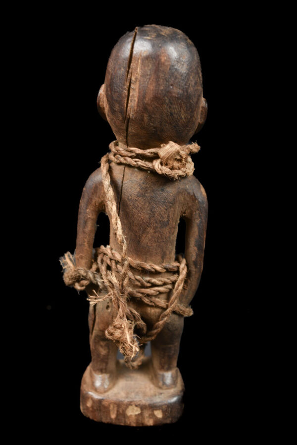 Figure - Wood, Glass - Bakongo Vili - Congo