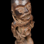 Figure - Wood, Glass - Bakongo Vili - Congo