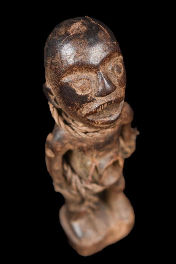 Figure - Wood, Glass - Bakongo Vili - Congo