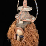Initiation mask - Textile, Wood - Yaka - Congo