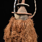 Initiation mask - Textile, Wood - Yaka - Congo