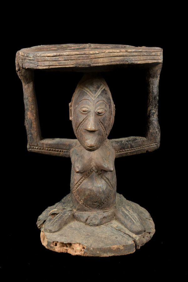 Stool - Wood - Luba - DR Congo