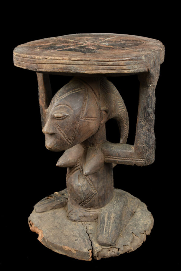 Stool - Wood - Luba - DR Congo