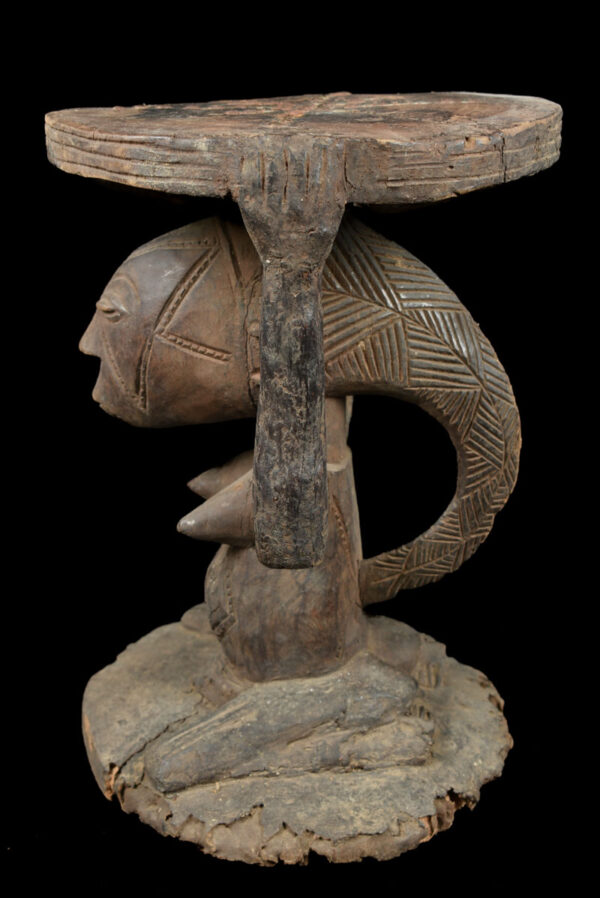 Stool - Wood - Luba - DR Congo