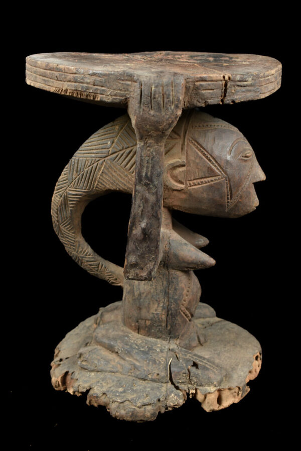 Stool - Wood - Luba - DR Congo
