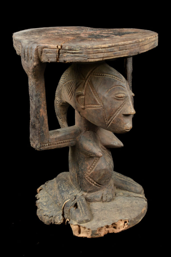 Stool - Wood - Luba - DR Congo