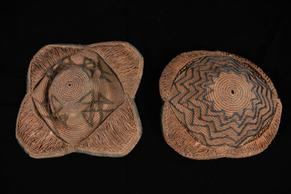Hat (2x) - Plant fibre - Kuba - Congo DRC