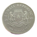 Somalia 100 Shillings 2009 Elephant