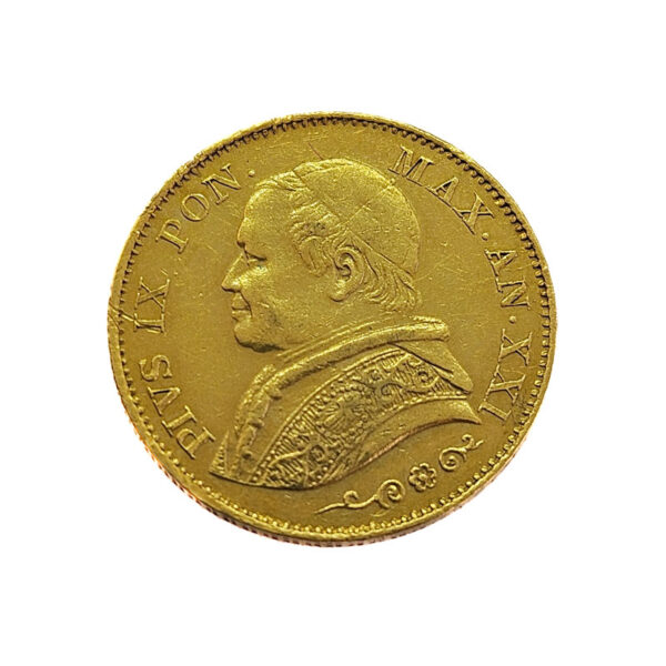 Papal States 20 Lire 1866 Pio IX - Vatican