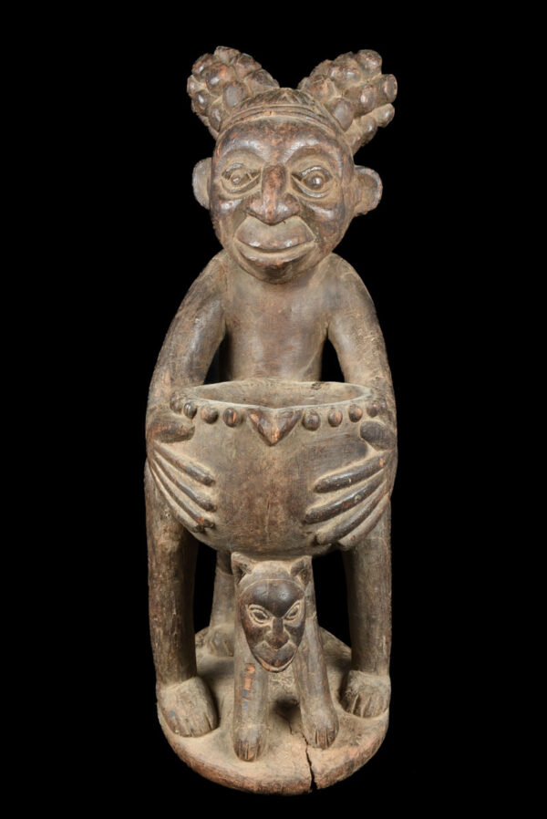 Bowl figure - Bamun - Grassland of Cameroon (81 cm)