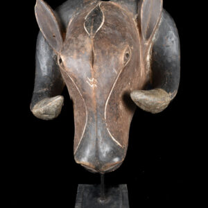 Ram mask - Wood - Baule - Ivory Coast