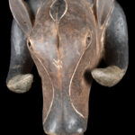 Ram mask - Wood - Baule - Ivory Coast