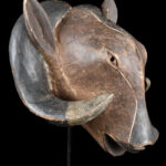 Ram mask - Wood - Baule - Ivory Coast