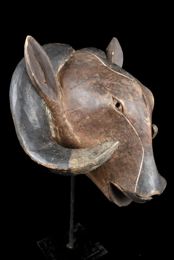 Ram mask - Wood - Baule - Ivory Coast