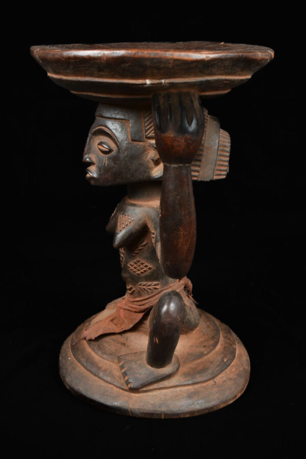 Stool - Wood - Luba - DR Congo