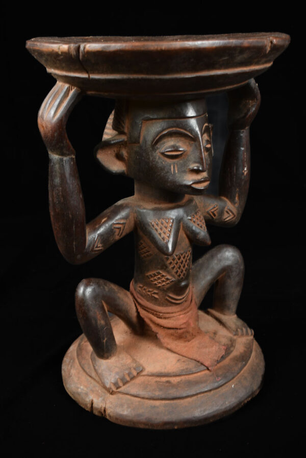 Stool - Wood - Luba - DR Congo