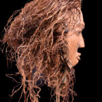 Mask - Wood, Raphia - Chokwe - Congo DRC