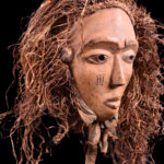 Mask - Wood, Raphia - Chokwe - Congo DRC