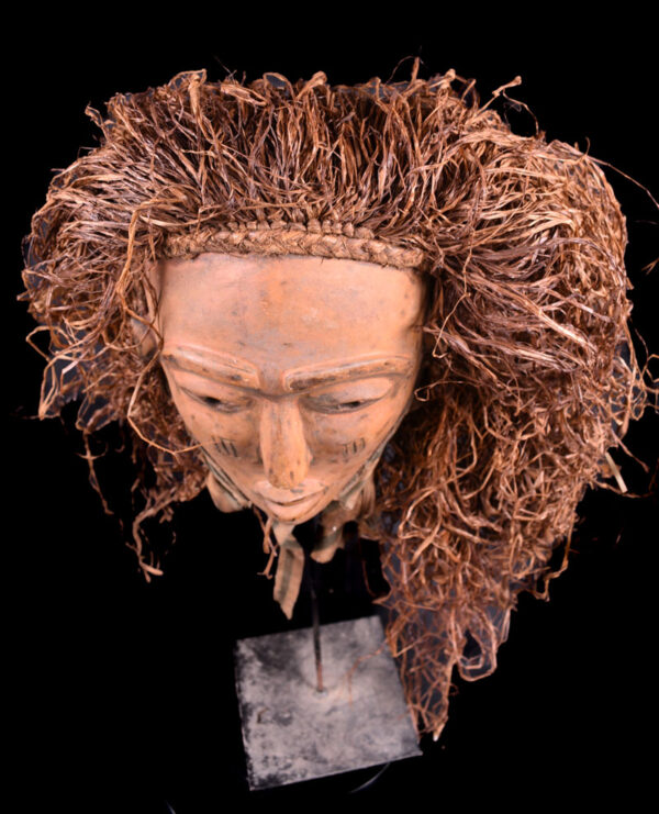 Mask - Wood, Raphia - Chokwe - Congo DRC