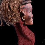 Mask - Wood, Raphia - Lwena - Angola