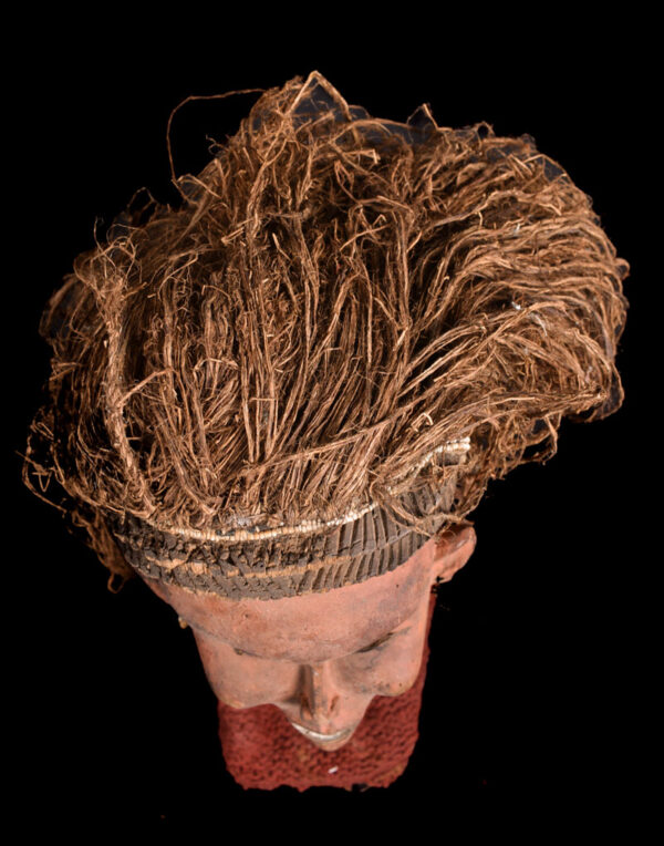 Mask - Wood, Raphia - Lwena - Angola