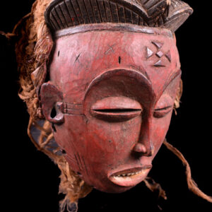 Mask - Wood, Raphia - Chokwe - Congo DRC