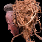 Mask - Wood, Raphia - Chokwe - Congo DRC