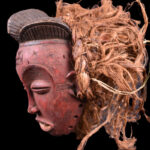 Mask - Wood, Raphia - Chokwe - Congo DRC