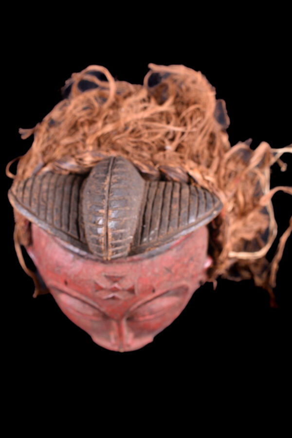 Mask - Wood, Raphia - Chokwe - Congo DRC