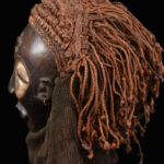Mwana Pwo Mask - Wood, Rope - Chokwe - DR Congo