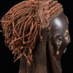 Mwana Pwo Mask - Wood, Rope - Chokwe - DR Congo