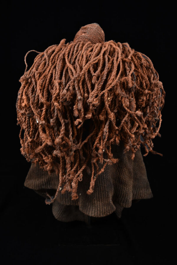 Mwana Pwo Mask - Wood, Rope - Chokwe - DR Congo