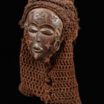 Mwana Pwo Mask - Wood, Rope - Chokwe - DR Congo