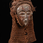 Mwana Pwo Mask - Wood, Rope - Chokwe - DR Congo