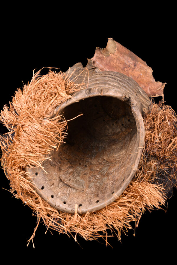 Helmet Mask - Wood, Raphia - Nyet - Kuba - Congo