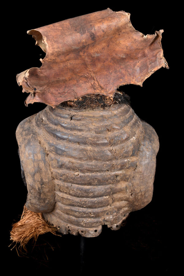 Helmet Mask - Wood, Raphia - Nyet - Kuba - Congo