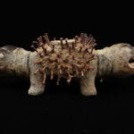 Nkisi Kozo - Glass, Nail, Wood - Bakongo - Congo