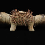 Nkisi Kozo - Glass, Nail, Wood - Bakongo - Congo