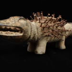 Nkisi Kozo - Glass, Nail, Wood - Bakongo - Congo