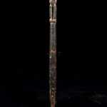 Unique wooden ritual figure / drum handle from Nepal. Wonderful patina of use. Provenance: former private collection from Germany.